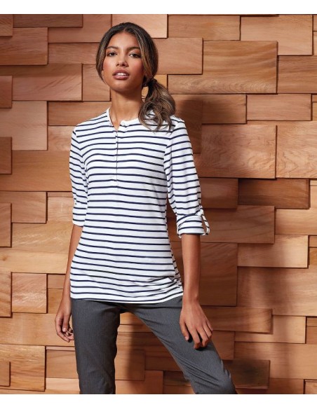 Premier Women's Long John roll-sleeve tee