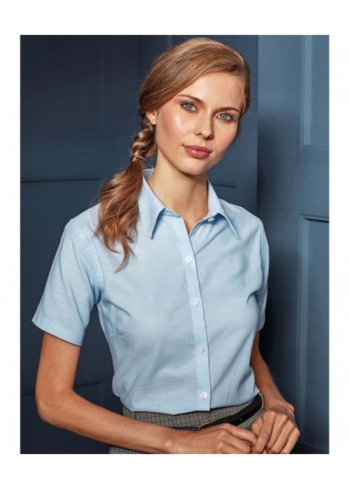 Premier Women's signature Oxford short sleeve...