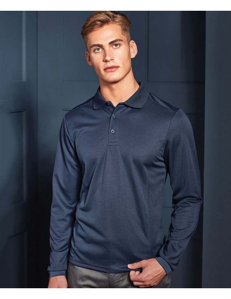 Premier Long sleeve Coolchecker® piqué polo