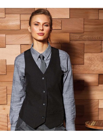 Premier Women's lined polyester waistcoat