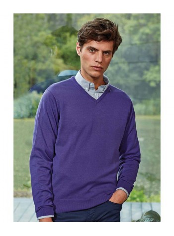 Premier V-neck knitted sweater