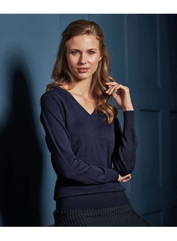 Premier Women's v-neck knitted sweater