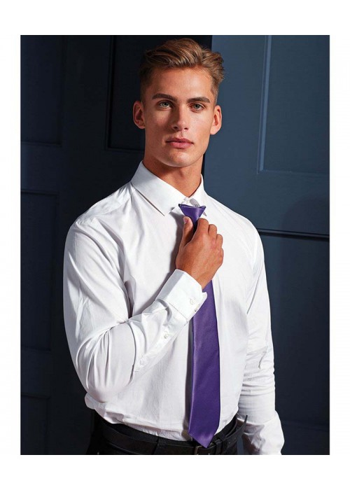 Premier Colours' satin clip tie