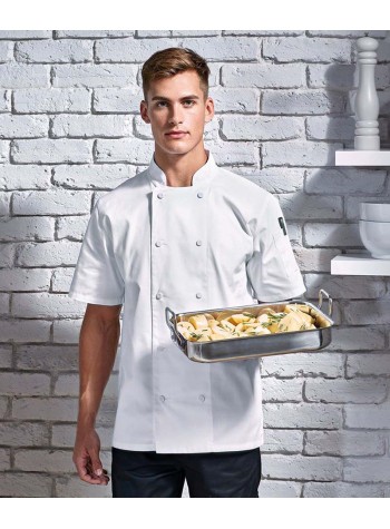 Premier Chefs coolchecker short sleeve jacket
