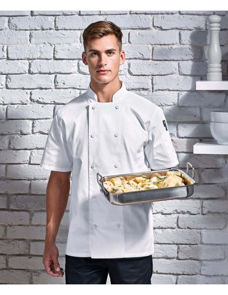 Premier Chefs coolchecker short sleeve jacket