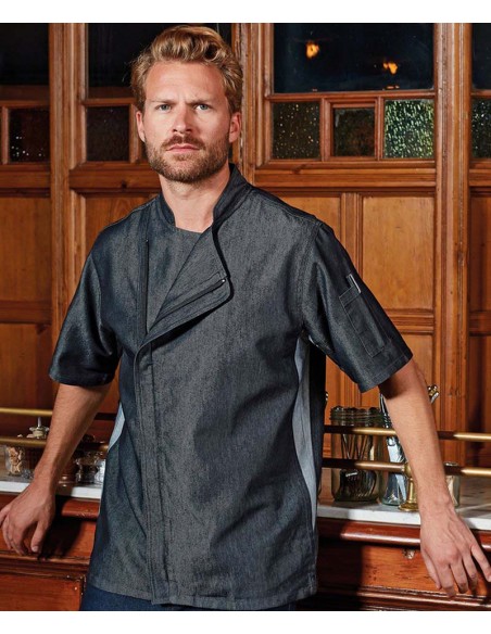 Premier Chef's zip-close short sleeve jacket