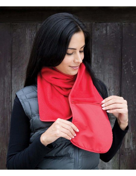 Result Winter Essentials Polartherm™ fleece scarf with zip pocket