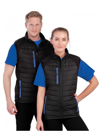 Result Black compass padded softshell gilet