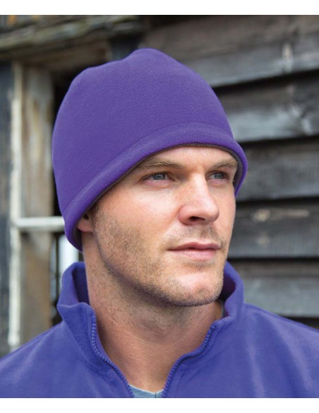 Result Winter Essentials Reversible fleece skull hat