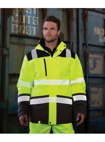 Result Safeguard Printable softshell safety coat