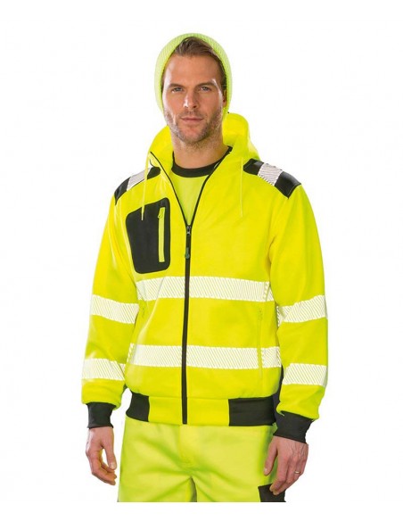Result Genuine Recycled Robust zipped safety hoodie