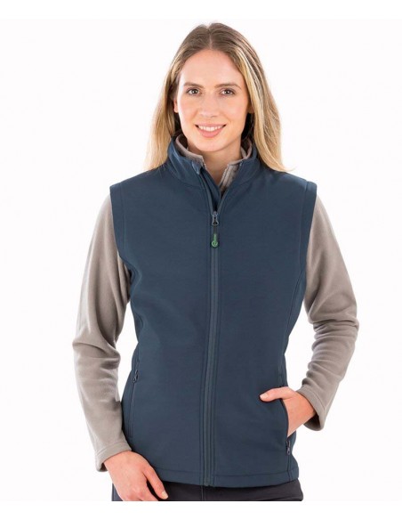 Result Genuine Recycled Women's recycled 2-layer printable softshell bodywarmer