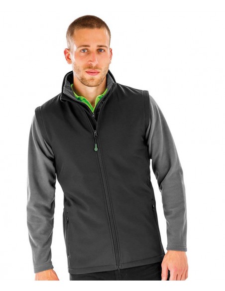 Result Genuine Recycled Men's recycled 2-layer printable softshell bodywarmer