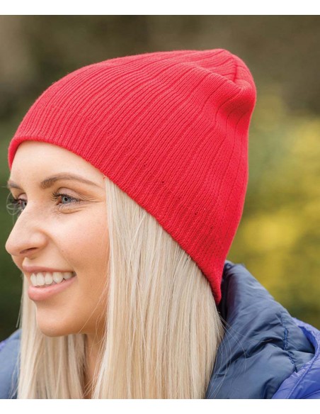 Result Winter Essentials Cotton knitted beanie hat