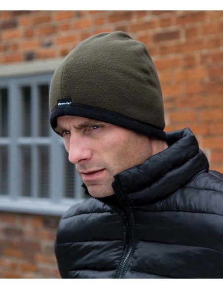 Result Winter Essentials Reversible microfleece bob hat