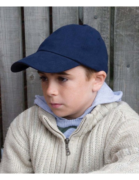 Result Headwear Junior low-profile heavy brushed cotton cap