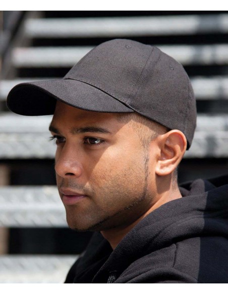 Result Headwear Memphis 6-panel brushed cotton low profile cap