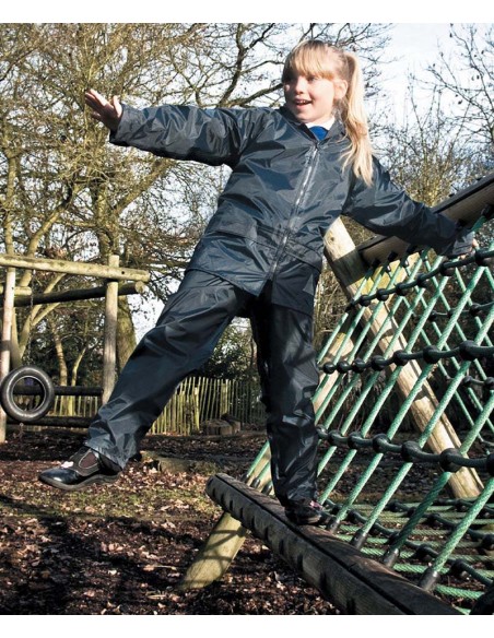 Result Junior waterproof jacket and trouser set